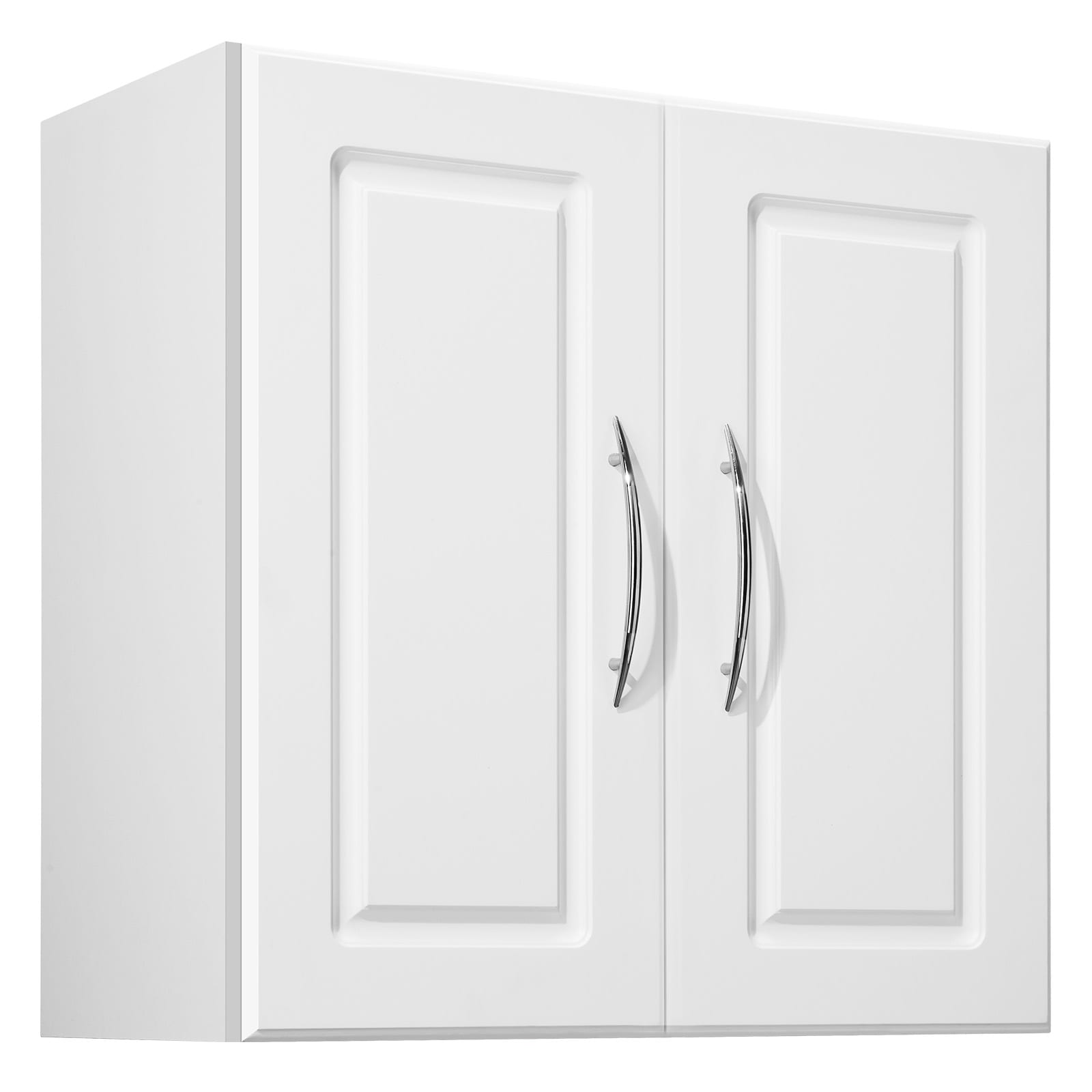 Laundry Room Wall Cabinet With Adjustable Shelves And 2 Doors_voghion.com